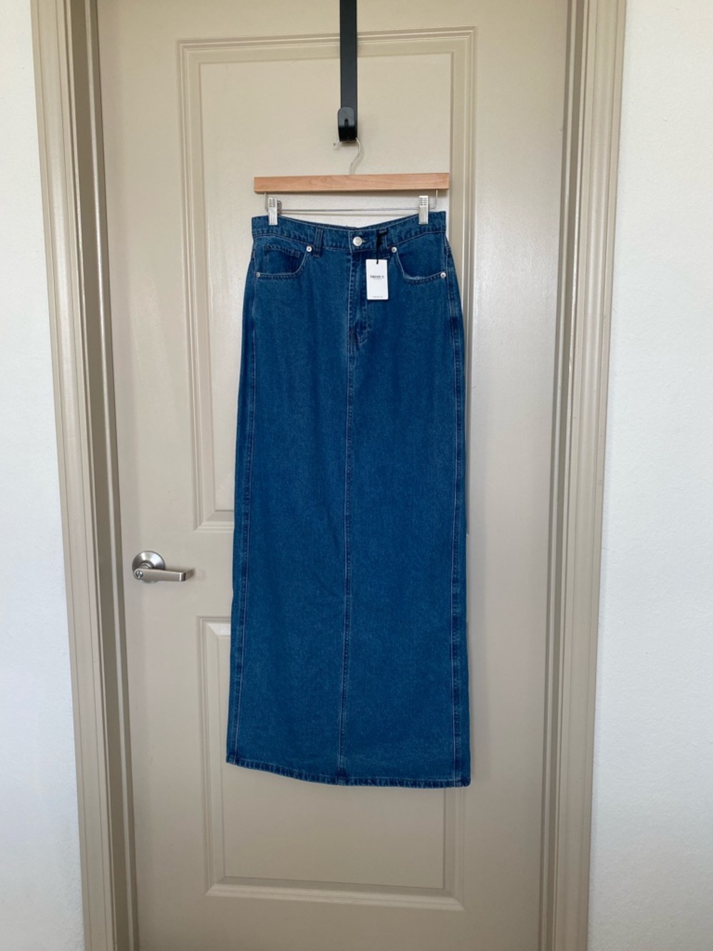 Long Denim Skirt by Forever 21., in Classic Blue. Size Medium. NWT - Picture 10 of 12